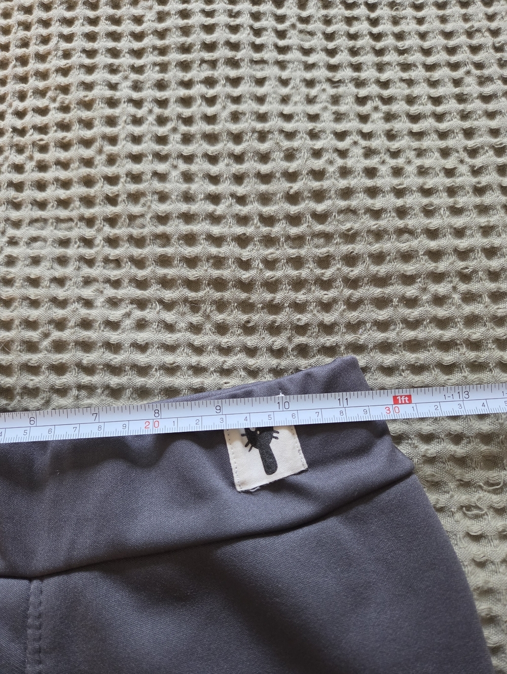 ​Sherpa Lined Fleece Leggings Charcoal Grey Thermal Winter Pants Cat Detail - Picture 11 of 14